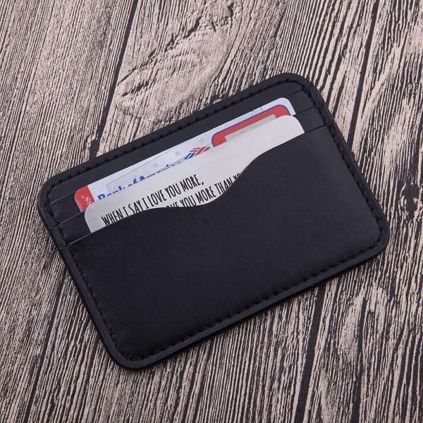 Wallet Insert Card Gifts For Men Husband From Wife Girlfriend Birthday Gifts Metal Mini Love Note Valentine Wedding Gifts For Groom Bride Him Her Deployment Gifts (Love you the most V1)