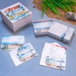 Luxury Gift Box 5x5x2.5 Inches Storage Box Magnetic Closure for Luxury Packaging Box for Mother's Day, Birthdays, Bridal Gifts,Weddings (Nautical)