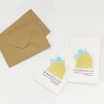 Ramadan Kareem Greeting Cards with Envelopes Gift 3D Card with Envelopes Holders for Ramadan Eid Mubarak Greetings Supplies Eid Holiday Celebrations Decorations