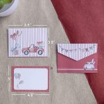 Small Greeting Note Cards w/ Envelopes & Stickers (Pack of 10), Vintage Car, For Mothers Day, Valentines Day, All Occasions - 3" x 4.2" Note Cards